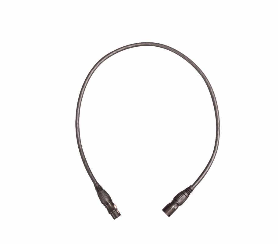 extension cable, suitable for XLR plugs (neutrik, 3 pole)