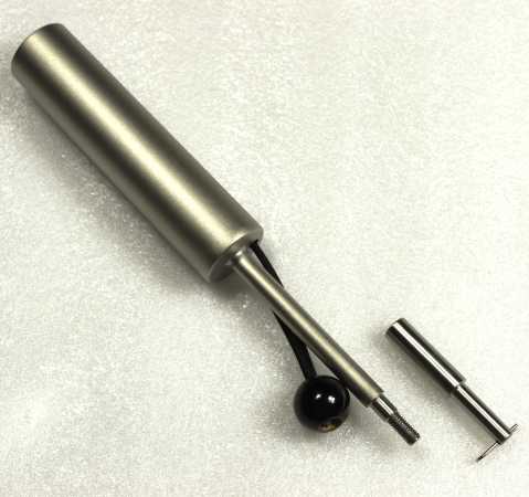Schirmhalter Universal zum Verschrauben/Stecken auf Golf Trolley vieler Marken, für Ø 8mm Gewindebohrung oder für Ø 9 - 10mm Blankobohrung geeignet