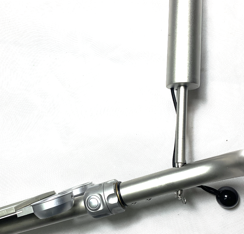 Schirmhalter Universal zum Verschrauben/Stecken auf Golf Trolley vieler Marken, für Ø 8mm Gewindebohrung oder für Ø 9 - 10mm Blankobohrung geeignet