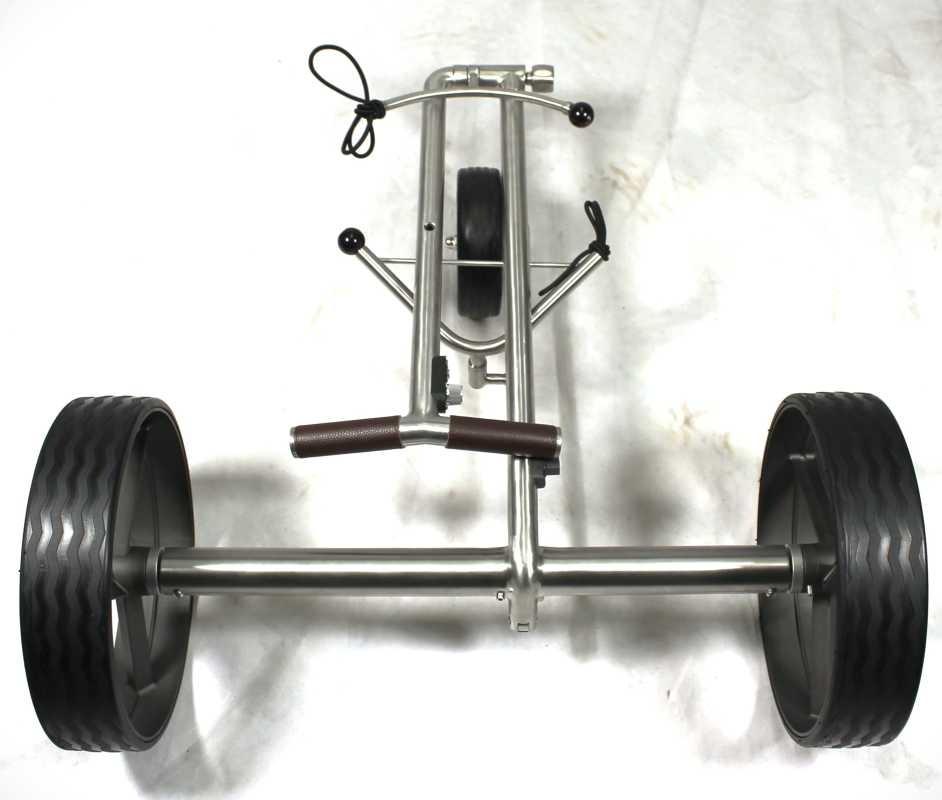 Kingfisher® K2, Golftrolley elektrisch und schnell-klappbar, Bedienung durch Drehrad, 42mm High-Tech-Antriebe "Made in Germany", Bergabfahrbremse
