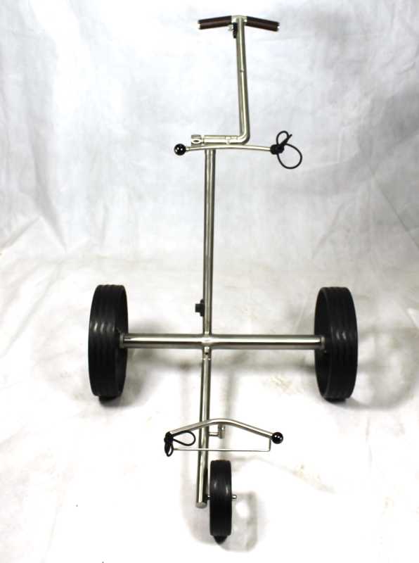 Kingfisher® K2, Golftrolley elektrisch und schnell-klappbar, Bedienung durch Drehrad, 42mm High-Tech-Antriebe "Made in Germany", Bergabfahrbremse