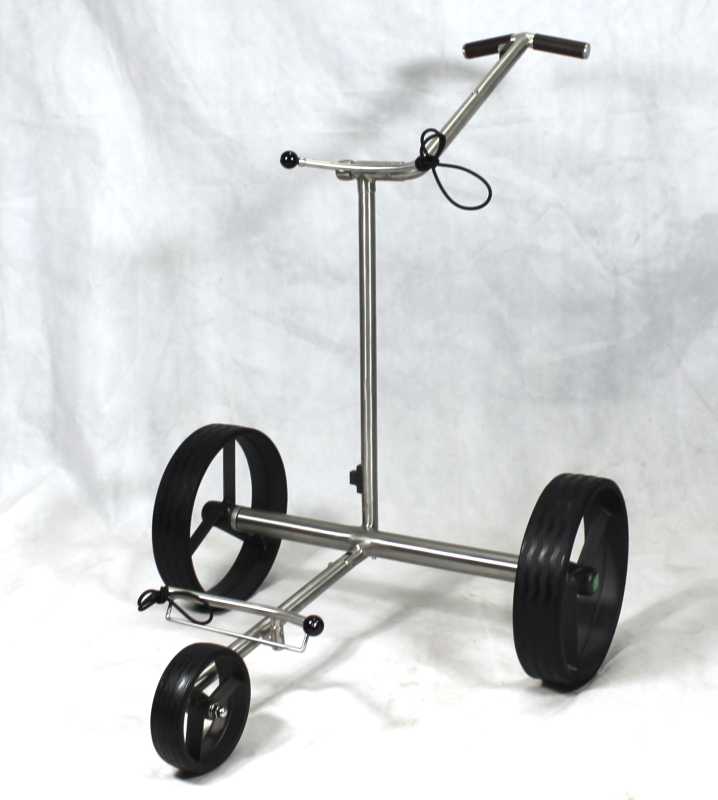 Kingfisher® K2, Golftrolley elektrisch und schnell-klappbar, Bedienung durch Drehrad, 42mm High-Tech-Antriebe "Made in Germany", Bergabfahrbremse