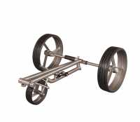 Fasan matt®, 3 Rad Golftrolley klappbar und zerlegbar, High-End Edelstahl Golf Push Trolley!